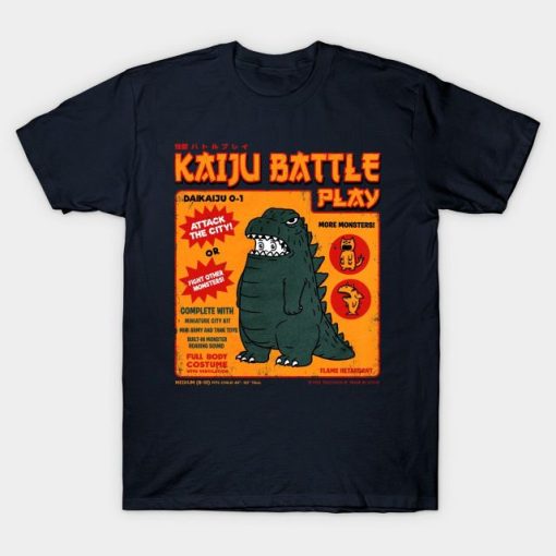 Kaiju Battle Player 1 godzilla T-Shirt AL1JN2