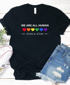 Proud Ally AF Rainbow Unicorn Lesbian Gay Pride LGBT T-Shirt AL13JN2