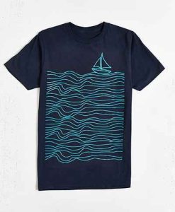 Aesthetic Sea Boat T-Shirt AL11JL2