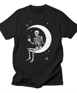 Coffee On The Moon T-Shirt Al25JL2