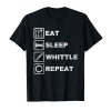 Funny Eat Sleep Whittle Repeat T-Shirt AL7JL2