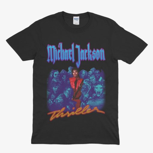 Michael Jackson Retro 90s Thriller Shirt King Of Pop Fan Art T-Shirt AL31JL2