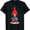 Funny The Fishing Gnome Christmas Pajamas Xmas Holiday T-Shirt AL22AG2