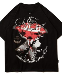 Red Lips Blade T-Shirt AL26AG2