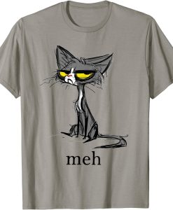 Funny Meh Cat Lovers T-Shirt AL