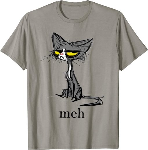 Funny Meh Cat Lovers T-Shirt AL