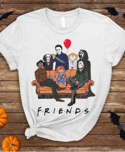 Halloween Funny Horror Friends T-Shirt AL