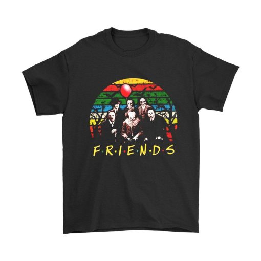 Horror Killer Squad It Myers Jason Friends Parody Halloween T-Shirt AL