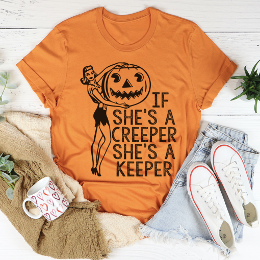 If She's A Creeper She's A Keeper T-Shirt AL