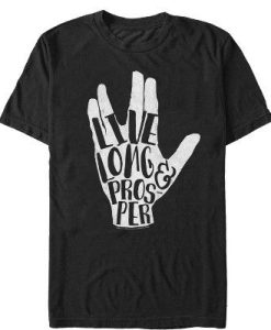 Star Trek Live Prosper Vulcan Salute Hand T-Shirt AL