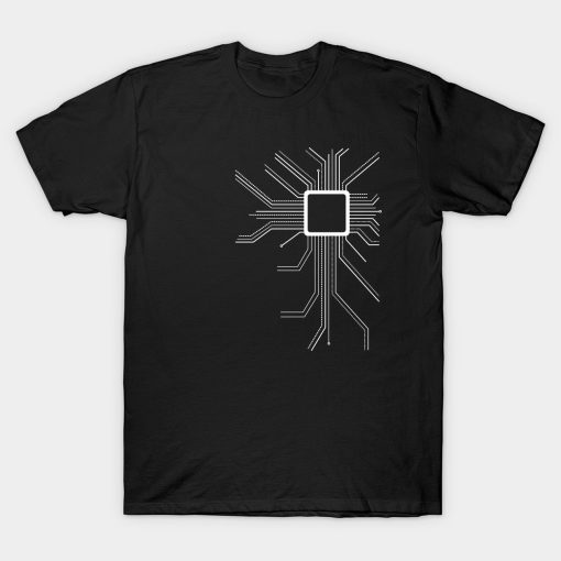 Cpu Computer Chip Gaming Geek T-Shirt AL