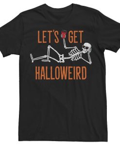 Let's Get Halloweird Skeleton Halloween T-Shirt AL