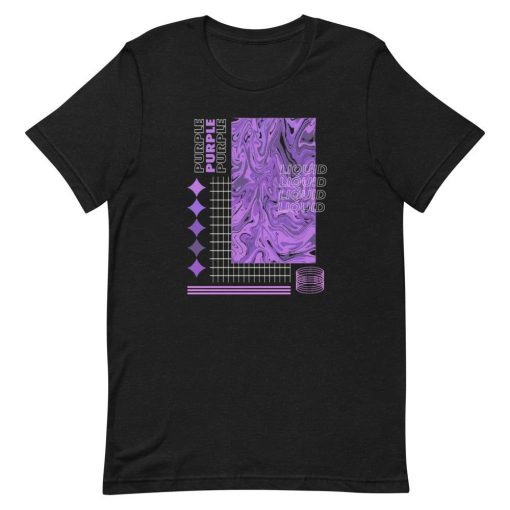 Purple Graphic T-Shirt AL