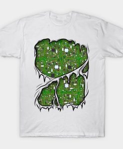 Tech Nerd Engineer Computer Circuit Board Halloween T-Shirt AL