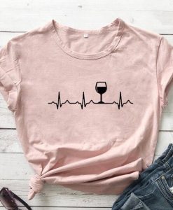 Wine Heartbeat T-Shirt AL
