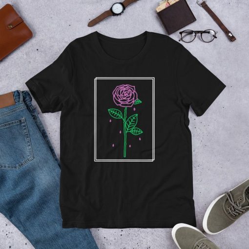 Aesthetic Red Rose Crying T-Shirt AL