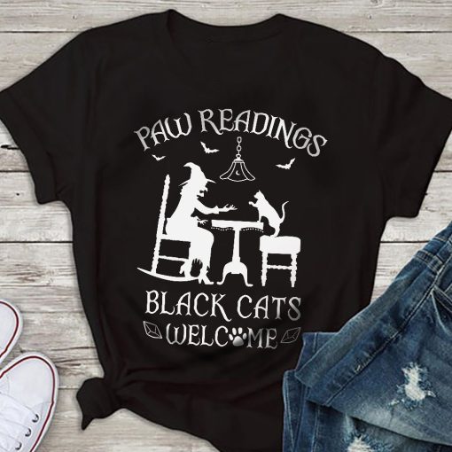 Black Cats Welcome T-Shirt AL