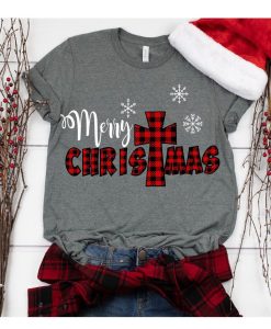 Buffalo Plaid Christmas T-Shirt AL