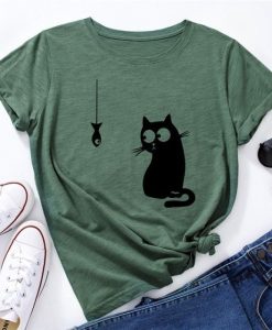 Funny Cat Fish T-Shirt AL