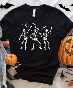 Halloween Skeleton Dancing T-Shirt AL