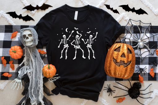 Halloween Skeleton Dancing T-Shirt AL