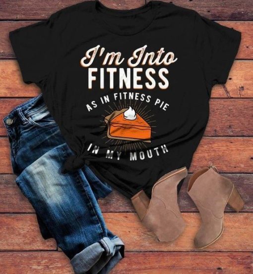 Into Fitness Pie In Mouth Workout T-Shirt AL