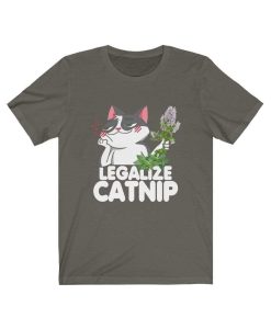 Legalize Catnip Funny Cat T-Shirt AL