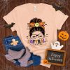 Messy Bun Halloween Softball T-Shirt AL