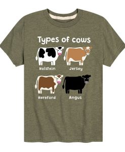 Types of Cows T-Shirt AL