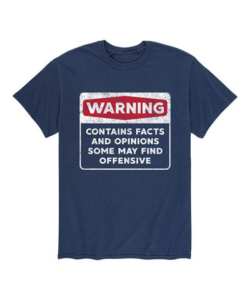 Warning Contains Facts And Opinions T-Shirt AL