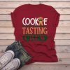 Christmas Cookie Tasting Crew Matching Xmas T-Shirt AL