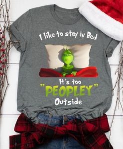 Christmas Grinch Print T-Shirt AL