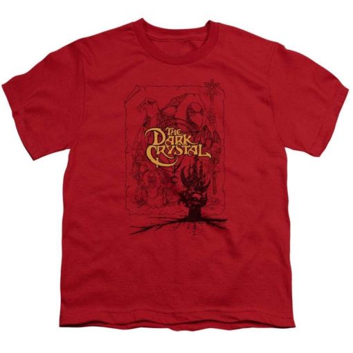 Dark Crystal Poster Lines Youth T-Shirt AL