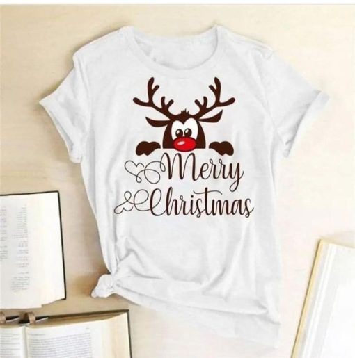 Merry Christmas Deer T-Shirt AL