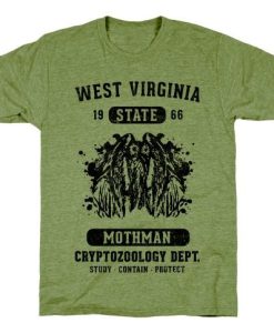 West Virginia Mothman Cryptozoology T-Shirt AL
