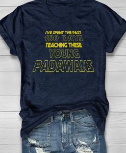 100 Days Teaching Padawans T-Shirt AL