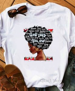 God says you are black T-Shirt AL