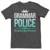 Grammar Police Humor Graphic T-Shirt AL