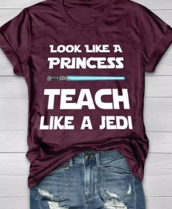 Jedi Teacher Print Short Sleeve T-Shirt AL