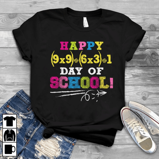 Math happy 100 day of school T-Shirt AL