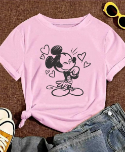 Mickey Mouse Heart T-Shirt AL