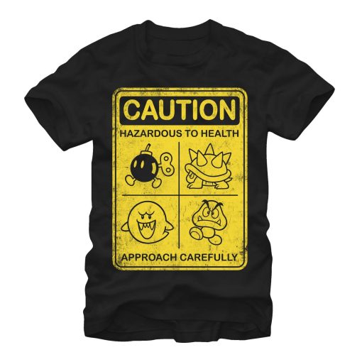 Nintendo Mario Enemies Caution T-Shirt AL