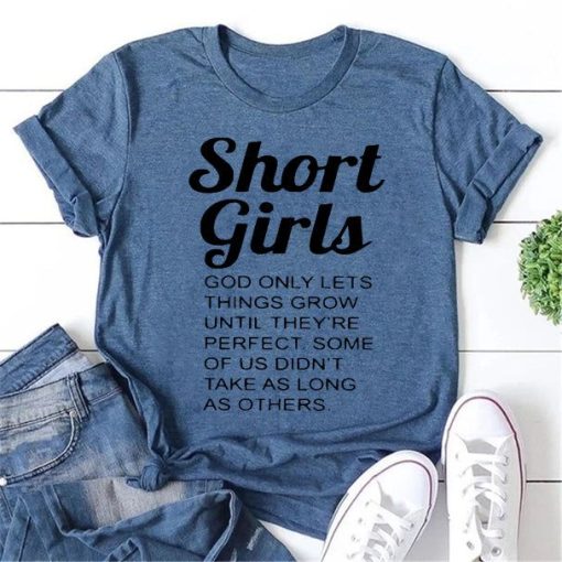 Girls Print Women Slogan T-Shirt AL10J3