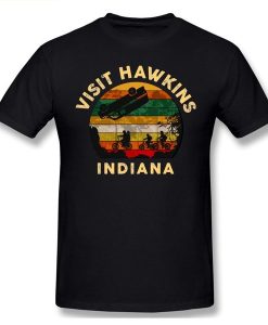 Stranger Things The Upside Down Visit Hawkins Indiana Things T Shirt AL