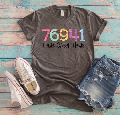 Your Zip code Home Sweet Home HTV T-Shirt AL10J3