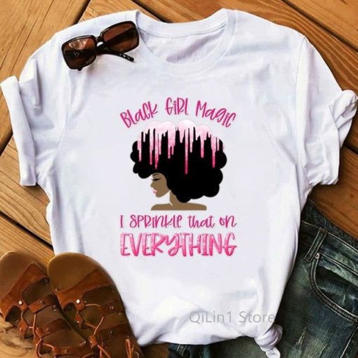 God says you are black girl T-Shirt AL