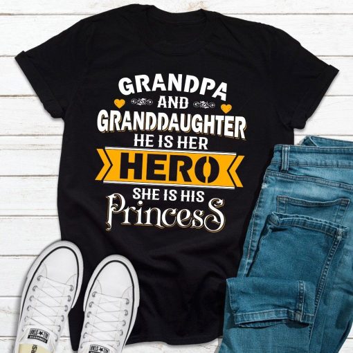 Grandpa And Granddaughter T-Shirt AL