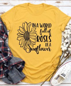 In A World Sunflower T-Shirt AL