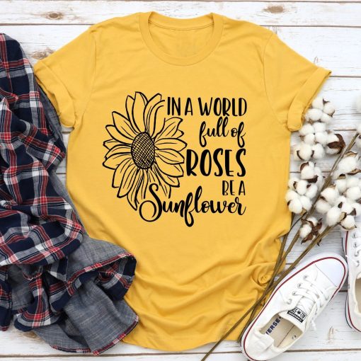 In A World Sunflower T-Shirt AL