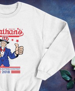 Nathan's Famous Hot Dog Eating Contest Joey Chestnut Sweatshirt